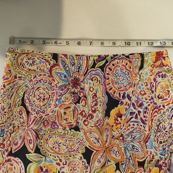 Cabi Womens Reversible Polka Dot/ Floral Multicolor Midi Skirt , Size S - Picture 5 of 7